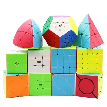 QiYi 2x2 3x3 4x4 Alien Magic Cube Maple Leaf Pyramid Dumplings SQ1 and Other Educational Early Learning Toys 1