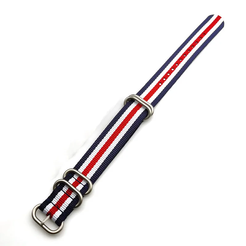 Premium Nylon Woven Canvas Watchband with Fine Steel Buckle – Universal Fit Watch Strap