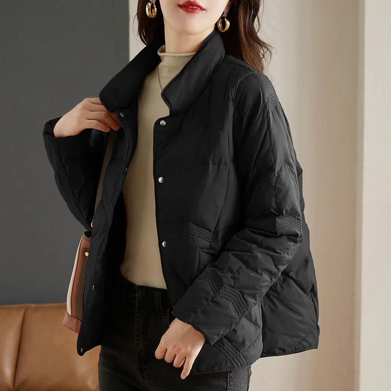 Cotton Coat for Women, Short Model Down, Warm, Sandwich, Cotton Clothing, Ladies Winter Jacket, New