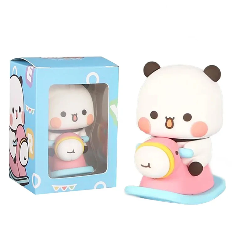 Süße Kawaii Bubu Dudu Panda Bär Figur Cartoon Spannender Bär Miniaturen Sammlerstück Tierspielzeug Puppe Ornament Home Derocation – Detail 5
