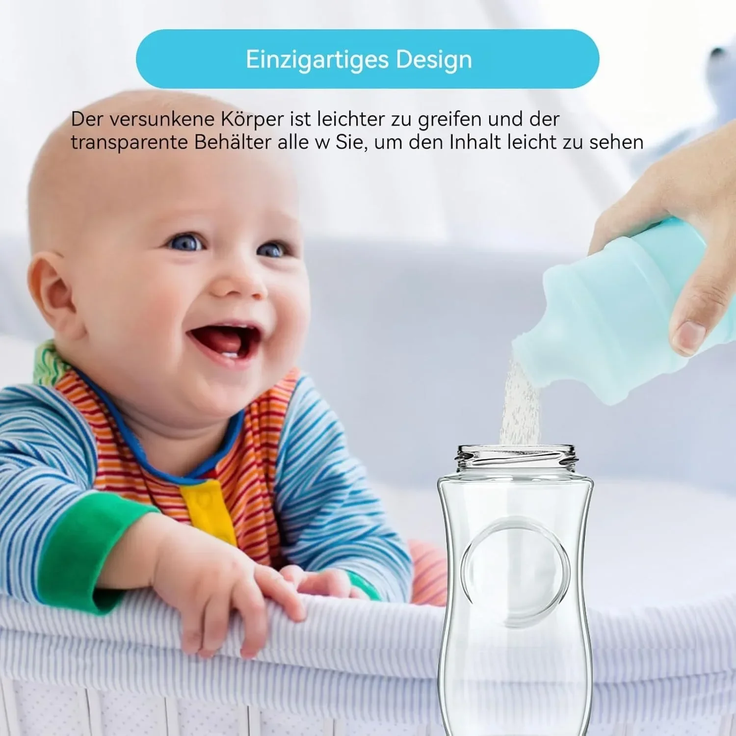 4 Compartments Baby Milk Formula Dispenser Portable Kids Food Container Storage Feeding Box Babies and Toddlers