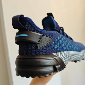 حذاء جري رجالي أزرق صيفي مريح يسمح بمرور الهواء، حذاء تنس كاجوال خفيف الوزن للجنسين، حذاء رياضي أنيق غير قابل للانزلاق 2