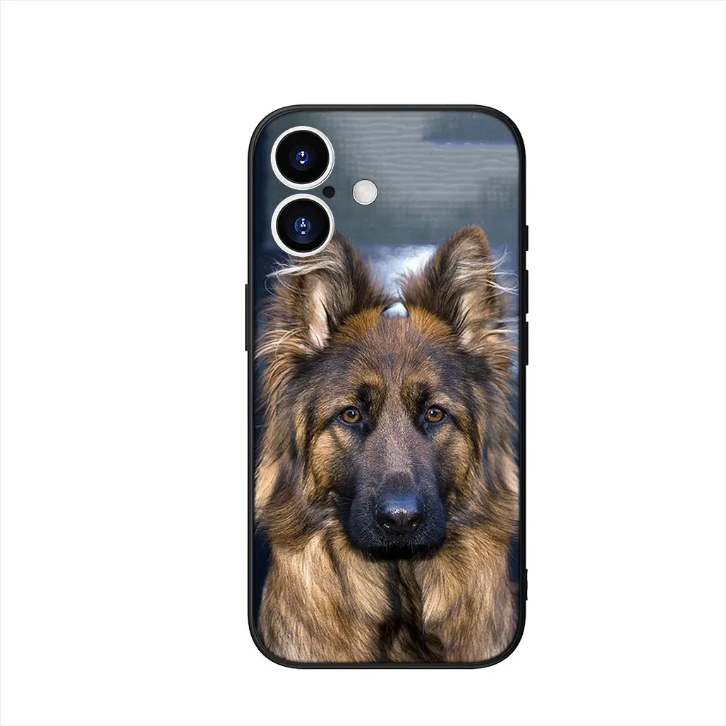 Bulldog and German Shepherd Design Phone Cover