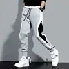 2024 Spring Autumn Men's Sports Pants Male Loose Fitting Leggings Patchwork Running Training Casual Pants Fashion Outfit Trouser 5