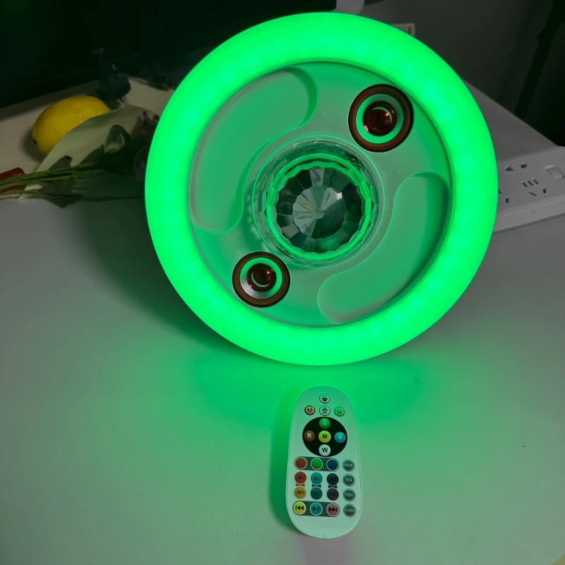 E27 Ceiling Lamp Speaker Dimmable Color Changing Ceiling Lamp Bedroom wall ceiling speaker,led ceiling lamp