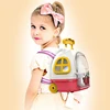 Children Pretend Play Simulation Plush Animals Eelectric Walking Cute Stuffed Dog Cat Backpack Set Education Toy for Girls 5