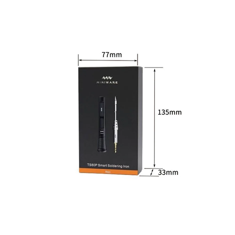 TS80P Mini Smart Portable Digital Soldering Iron Tool Adjustable Temperature OLED Display With 30W Original Power 6