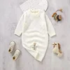 DGUKYM Spring Autumn New Solid Color Knitted Acrylic Long Sleeve 1-18 Months Newborn Baby Boys Girls Rompers Jumpsuit Bodysuit 3