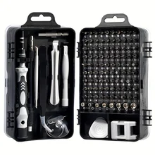 Juego de destornilladores de precisión 115 en 1, Mini tornillos magnéticos, tuercas, semanas, Kit de herramientas de reparación doméstica multifunción