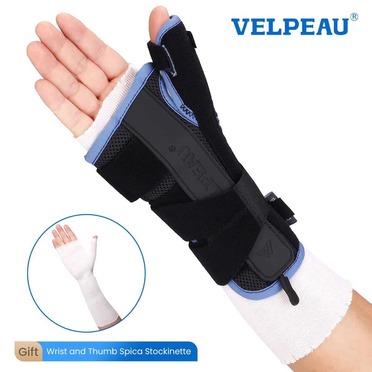 VELPEAU Carpal Tunnel Wrist Brace with Thumb Support for De Quervain's Tenosynovitis Sprain Injuries Tendonitis Arthritis thumb brace