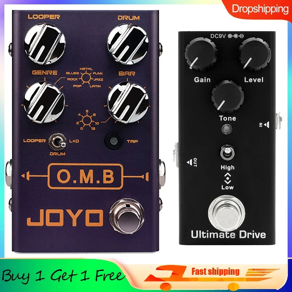 

JOYO R-06 O.M.B Looper Drum Machine Effects Pedal Looper Cycle Recording Auto-align Count-in Function for Electric Guitar Effect