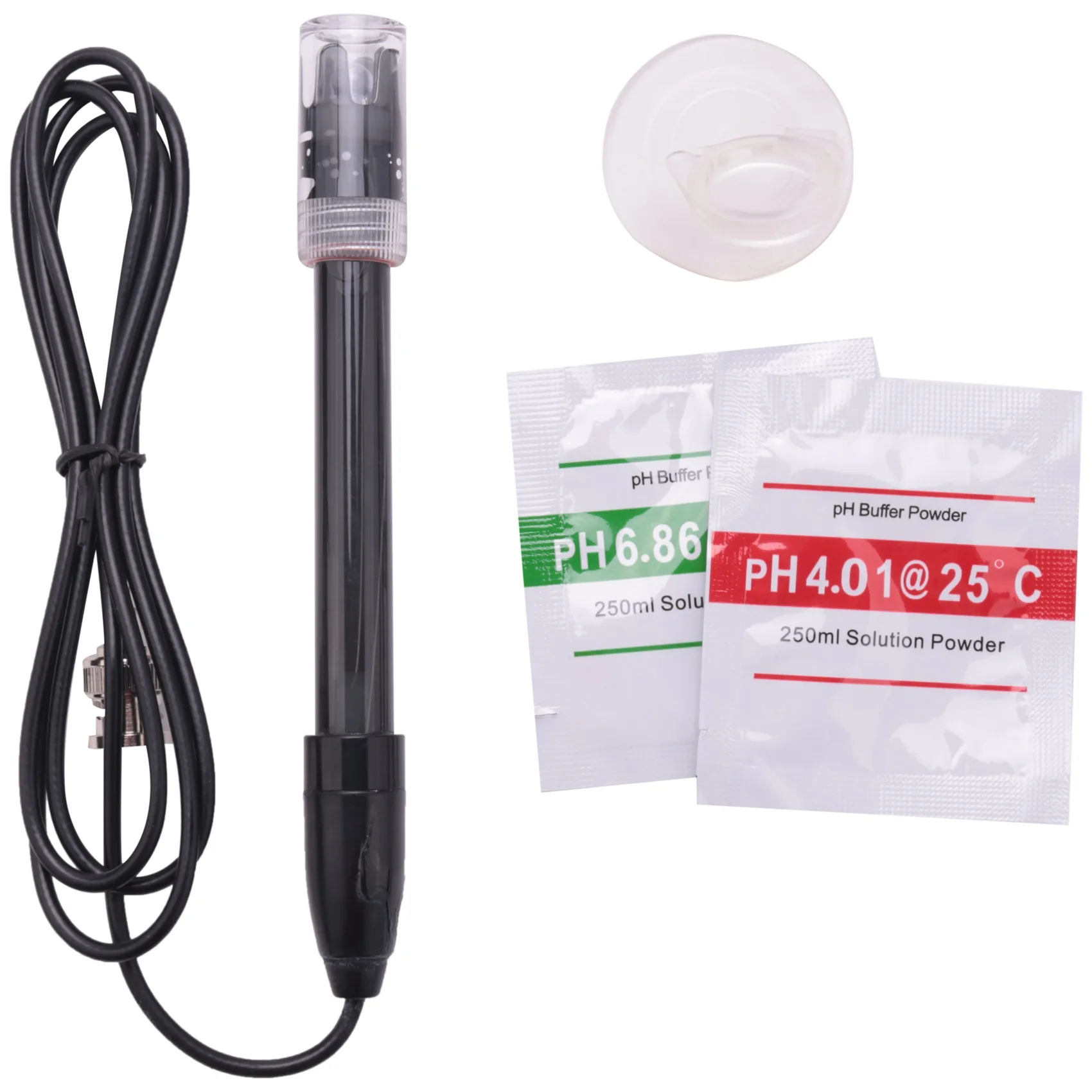 

1Pcs Ph-201 Black Laboratory Electrode Electrode Sensor Connector Probe Ph Composite Electrode