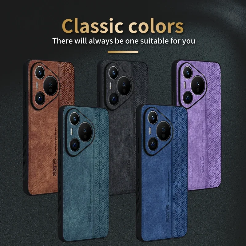 EUCAGR PU Leather Elite Shockproof Cell Phone Case - Premium Protection Series