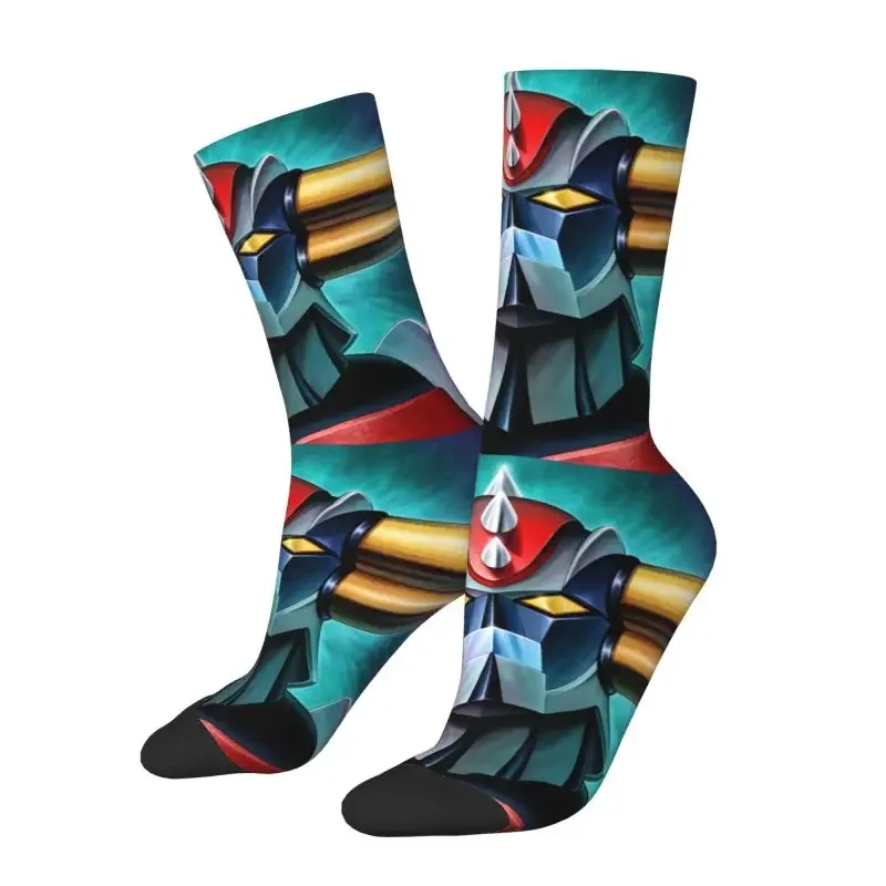 

Funny Mens Grendizer Goldrake UFO Robot Dress Socks Unisex Breathbale Warm 3D Print Anime Manga Crew Socks