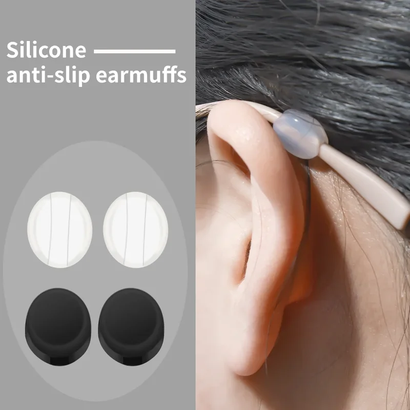 3.5 Millimeters Invisible Round Ear Hook Eyeglasses Silicone Mini Glasses Anti Slip Grip Temple Tip Accessories