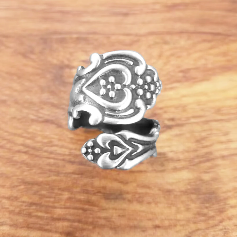 

Drop shipping Retail Sale Vintage Spoon Ring Spoon Jewelry Spoon Rings Antiqued Tin