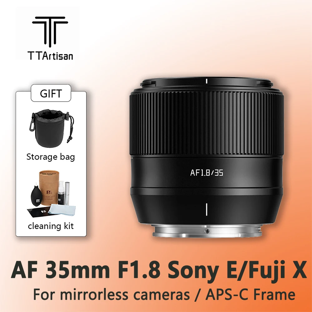 

TTArtisan Автофокус 35 мм F1.8 объектив камеры Fujifilm XF крепление для XA7 XT30 XPRO XE4 XS10