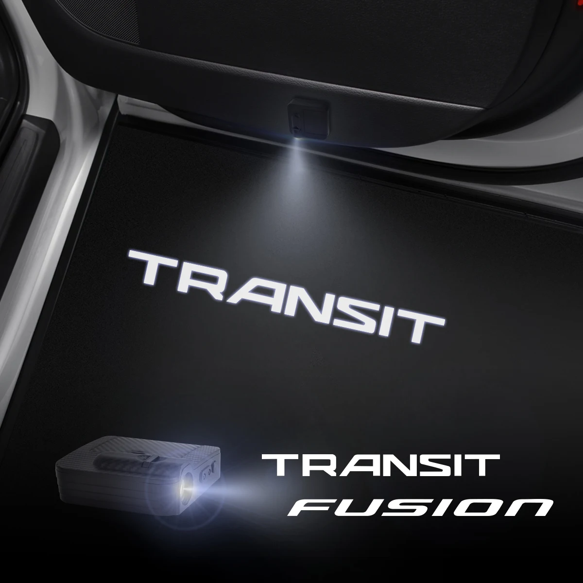 1/2 Pz Per Ford Fusion Transit Custom Camper Van Mk6 Mk7 Car Door Welcome Lights Proiettore Laser Logo Wireless Sensing