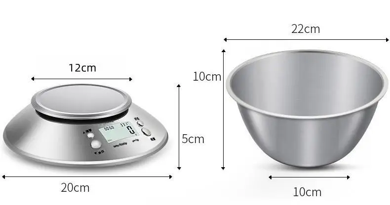 Bascula Cocina Usb Báscula De Cocina CHWARES Acero Inoxidable