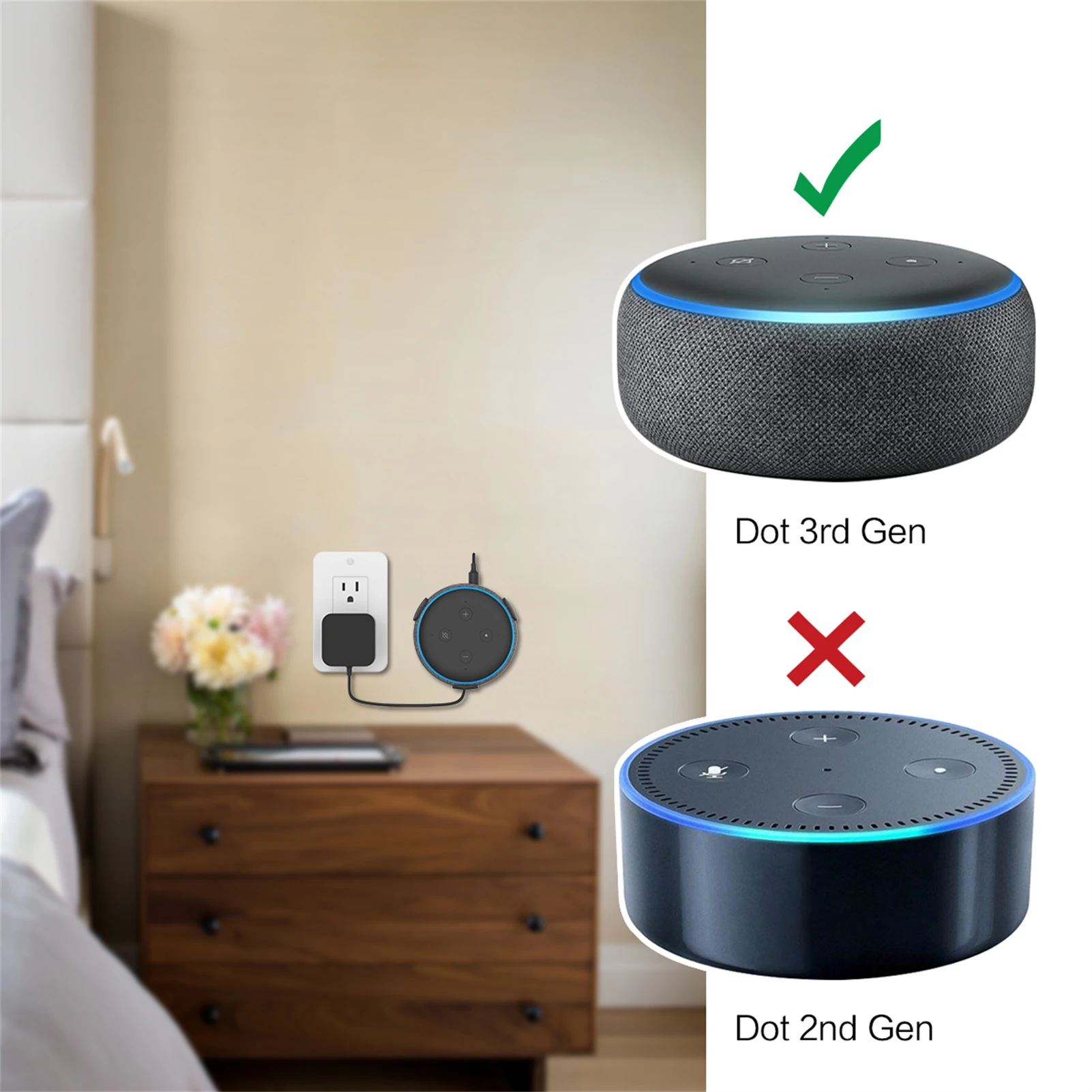 Echo Dot (3rd Gen) Smart Speaker with Alexa