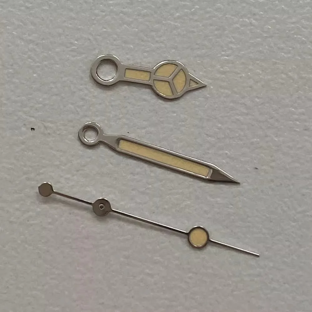 

Аксессуары для часов, часы Mercedes-Benz, ручные зеленые светящиеся часы с тремя стрелками, подходит для NH35, 8215, 8200, механизм с жемчугом 2813