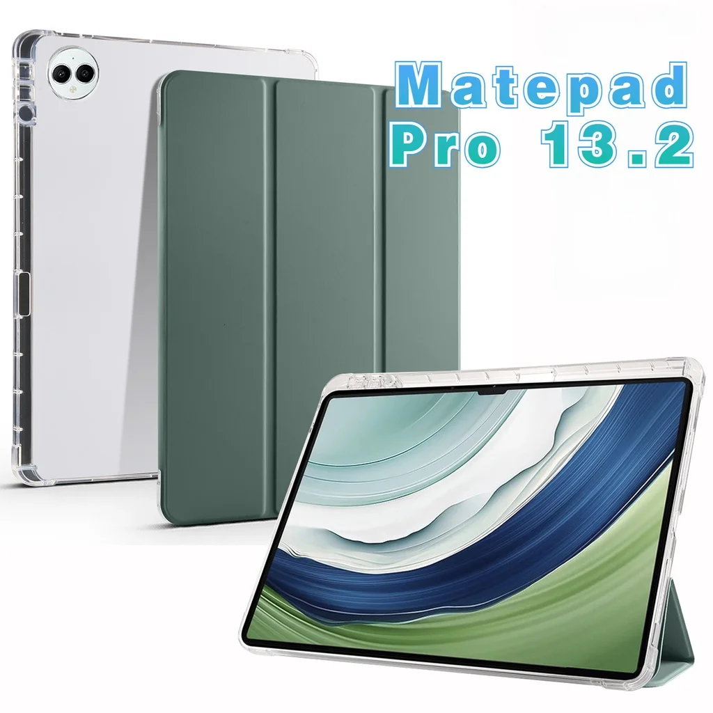 

Чехол для Huawei MatePad Pro 13,2 2023, кожаный магнитный чехол для MatePad Pro 13,2 дюйма с держателем для карандашей, откидной подставкой, чехол для планшета из ТПУ