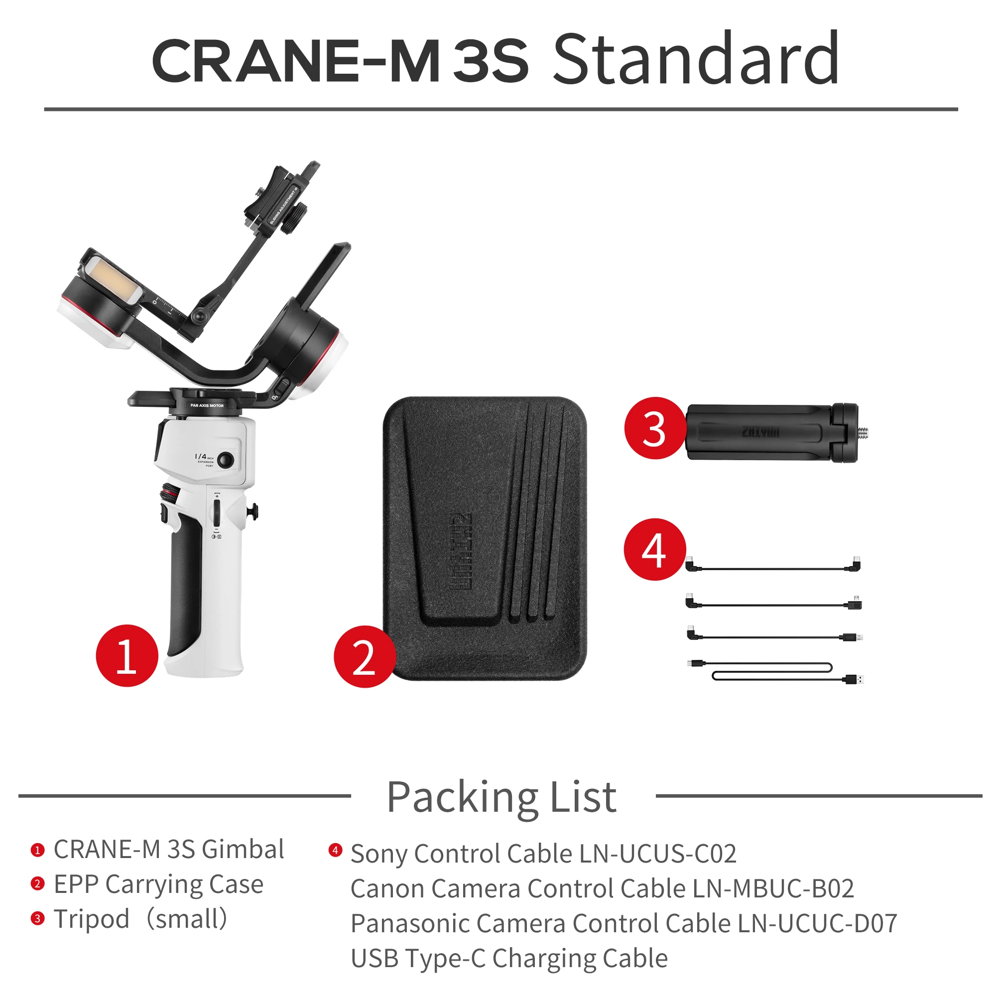 Crane M3S Crane M3 S 3-axis Handheld Camera Gimbal Stabilizer Bluetooth Shutter