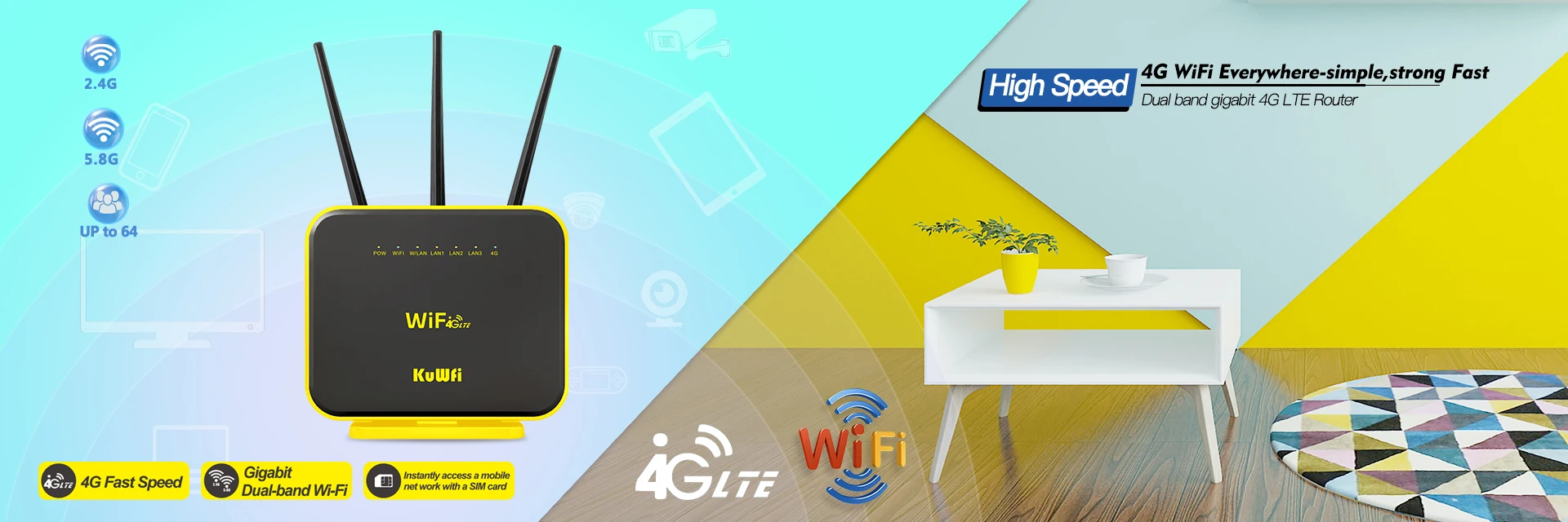 KuWFi Ngoài Trời 300Mbps Không Dây Wifi Cầu Ngoài Trời P2P 1KM Wifi Repeater CPE Với 24V POE adapter Dành Cho Camera IP wifi hotspot amplifier