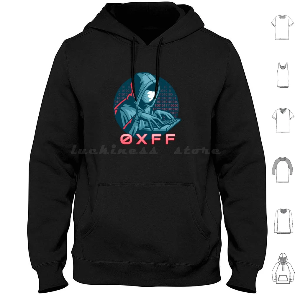 Cyber Security Hex Hacker 0xff Hoodies Long Sleeve Hexadecimal Hex Cyber Security Hex Hacker 0xff Hoodies Long Sleeve Hexadecimal Hex