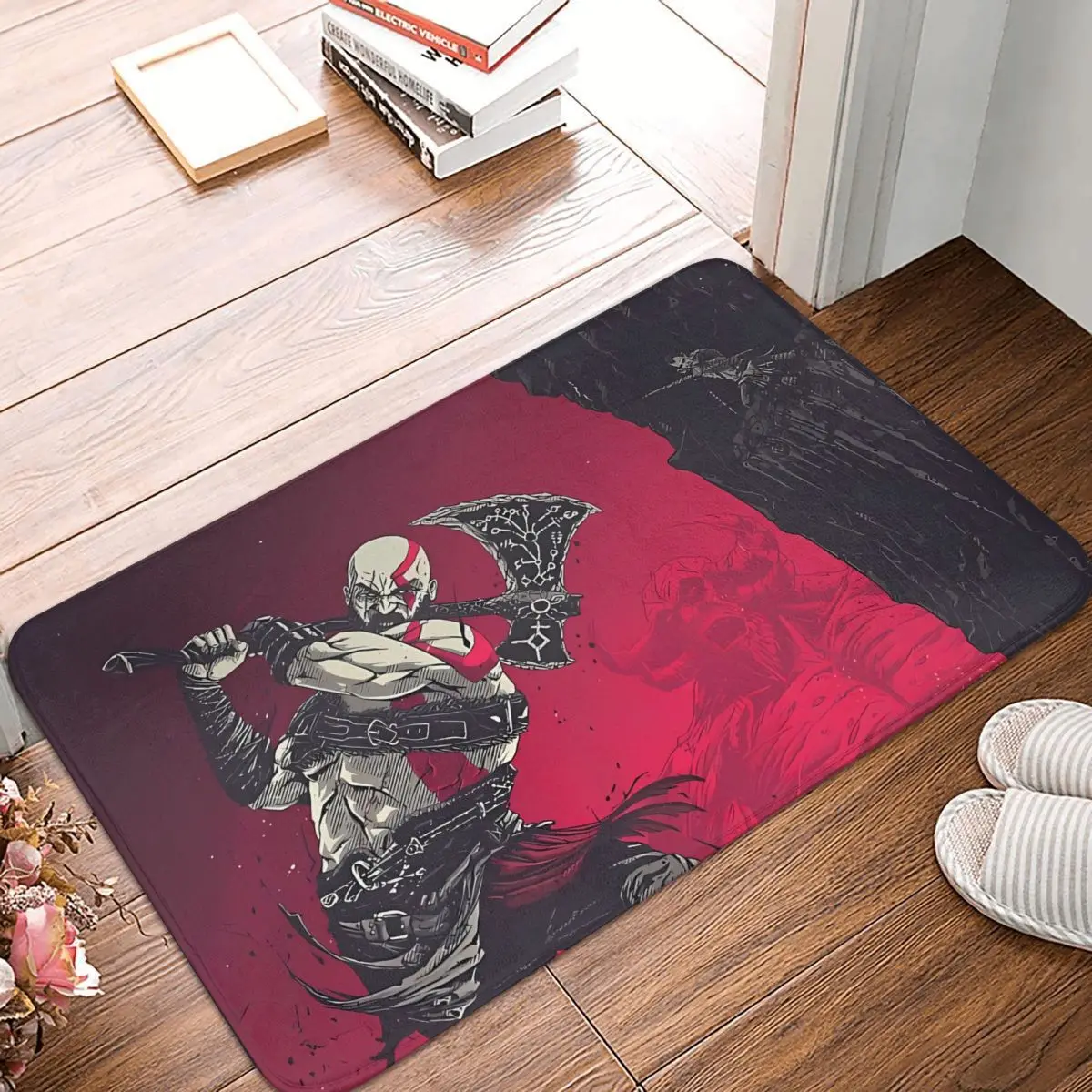 God Of War Ragnarok Gioco Tappetino Da Bagno God Of War Ragnarok Art Zerbino Soggiorno Tappeto Porta D'Ingresso Tappeto Decorazione Della Casa