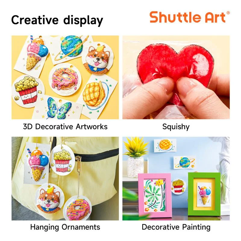 10~50Pcs DIY Foam Texture Painting Paper Handicraft Educational Toy Puffy Texture Paper Magic Drawing Tools for Children