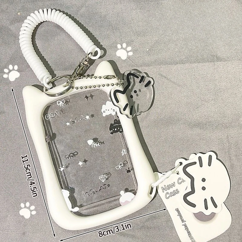 Kpop Idol Photocard Holder - Stylish Sleeve Cover Protector with Fashion Bag Charms
