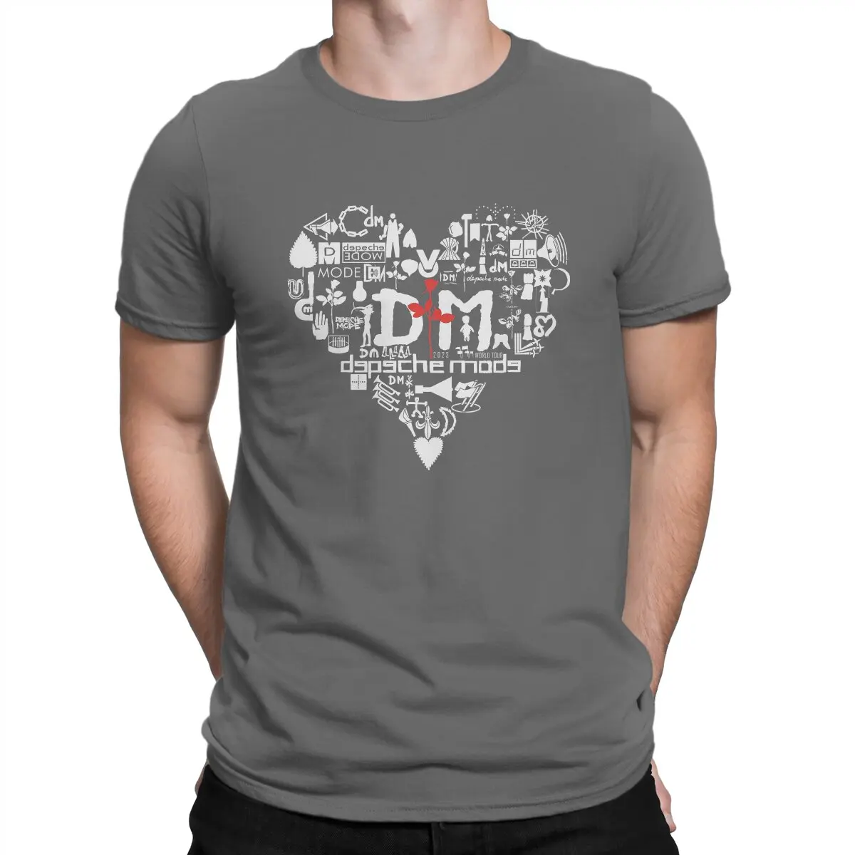 thumbnail image 1 of Camiseta especial Love Rock de Depeche Cool Mode, camiseta informal de verano para adultos, 1 of 7
