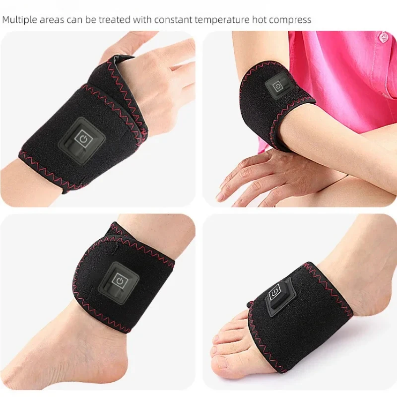 Heated Wrist Support with Vibration Therapy for Pain Relief