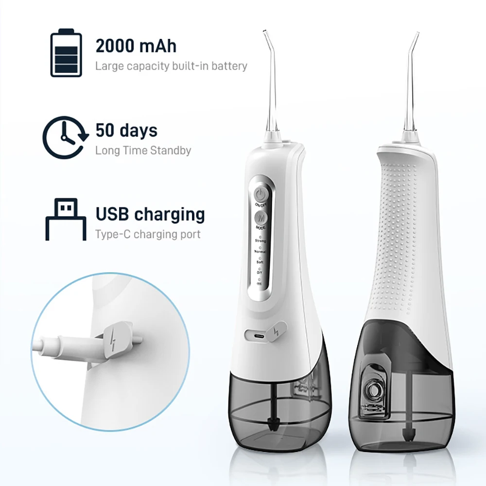 Description Picture 3 of itemPowerful Water Flosser for Teeth Irrigator Dental Water Jet Pick Mouth Washing Machine Teeth Cleaner DIY 20 to 140PSI Portable