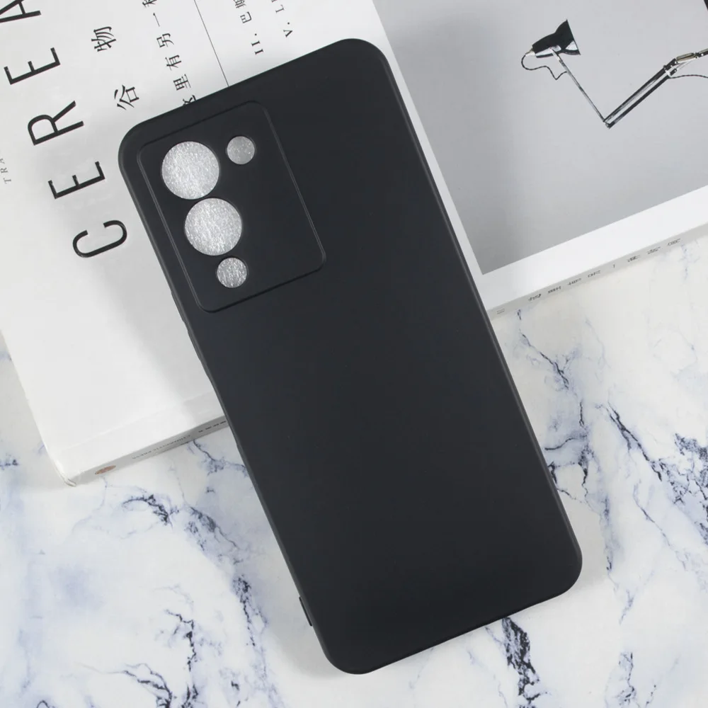 

Black Soft Silicone Funda Infinix Note 12 G96 Case 6.7 Inch Soft TPU Good Quality Coque For Infinix Note 12 Turbo Cover