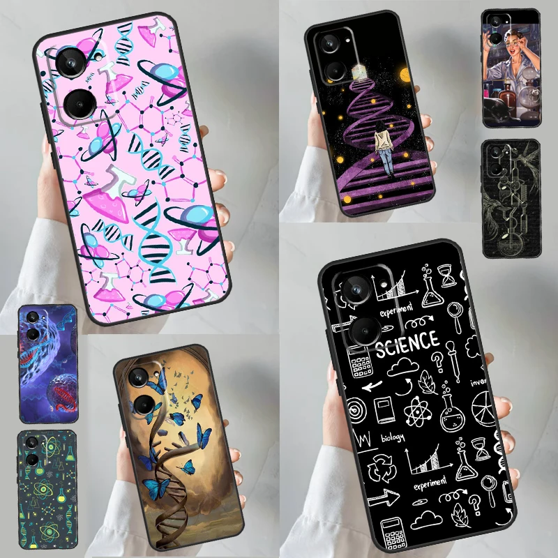 Scienza Dna Chimica Per Realme 11 8 9 10 Pro Plus Gt Neo 5 3T 2T C11 C21 C25 C21Y C31 C30 C33 C35 C55 Case