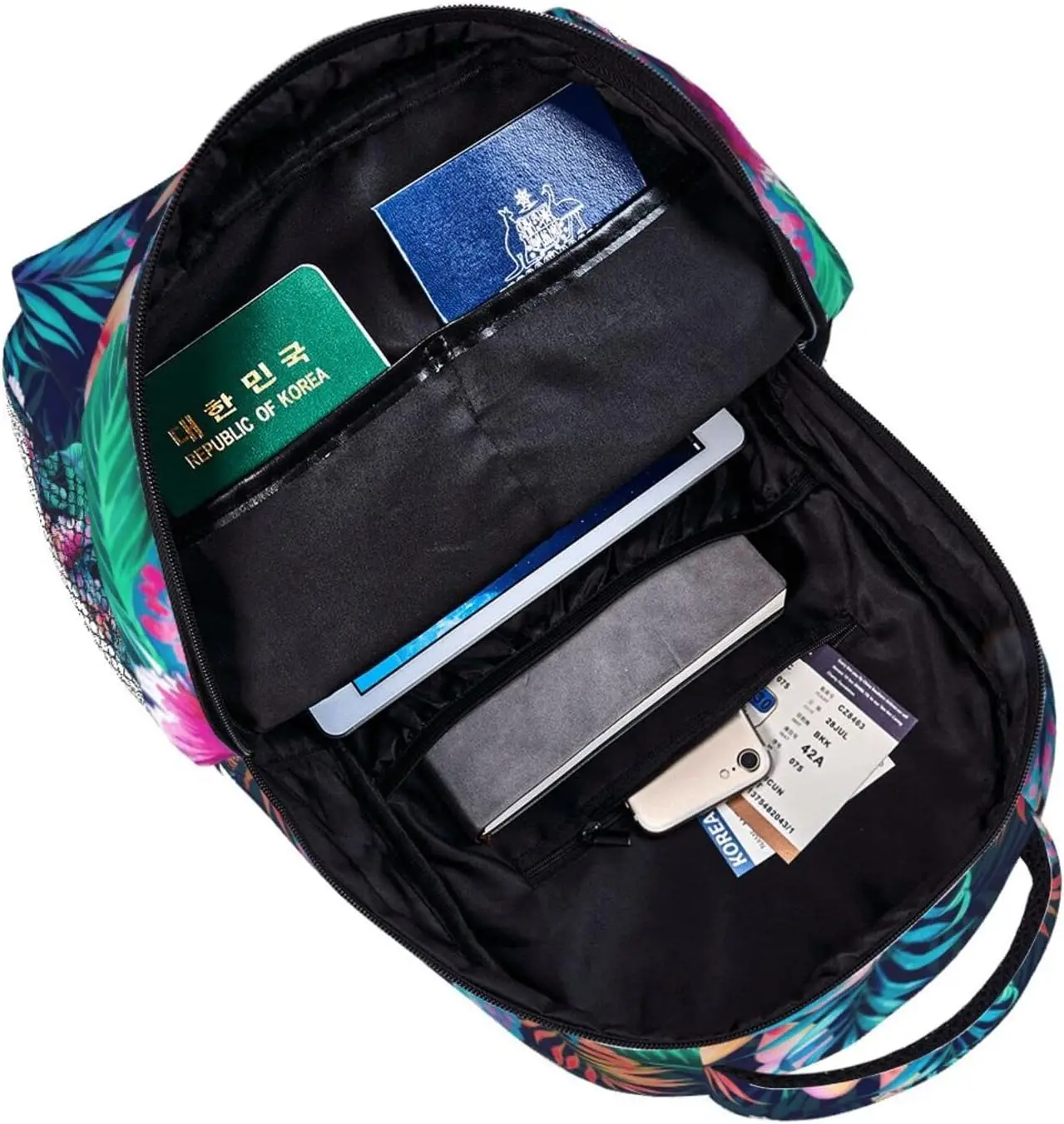 Zaino hawaiano Hawaii Fashion Travel escursionismo campeggio Daypack zaini per Computer Bookbag per uomo donna - immagine 5