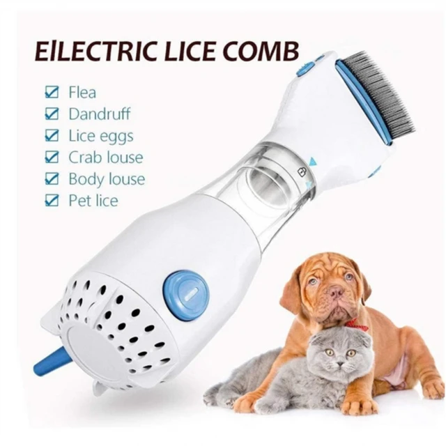 Peigne anti poux electrique, Peigne pour chien, Brosse aspirateur