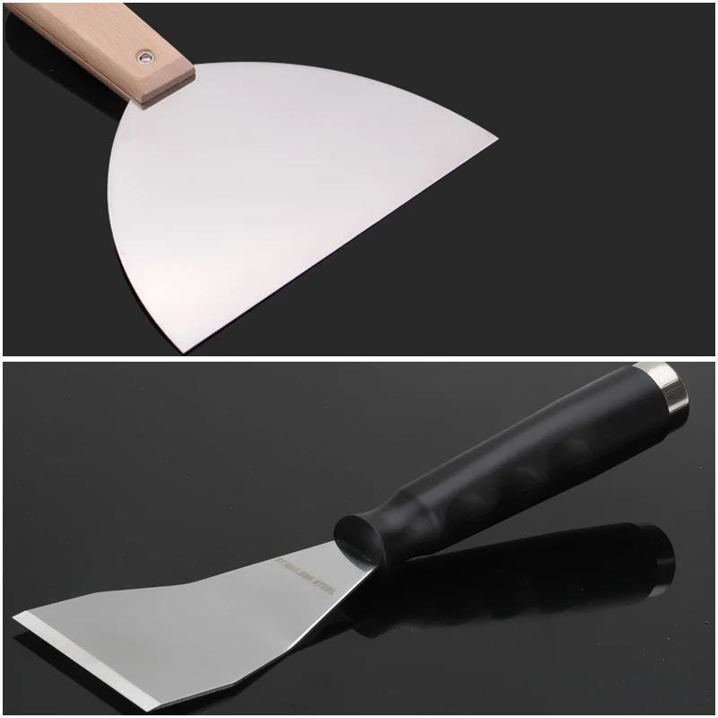 1PCS Wood/Plastic Handle Scraper Paint Knife Decoration Wall Scraper Paint Tool 1-6 Inch Stainless Steel Putty Knife