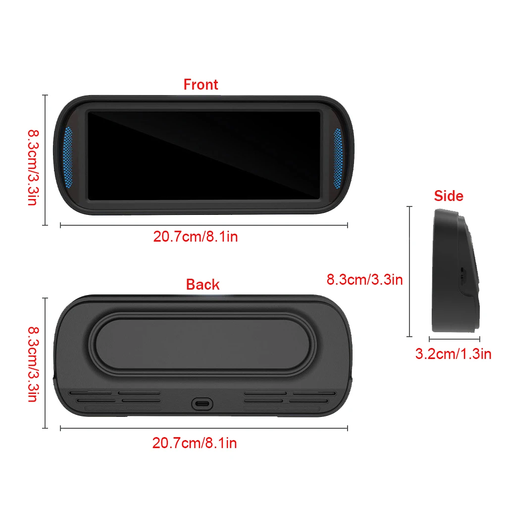 Pantalla IPS de 7 pulgadas para salpicadero de coche, pantalla de ABS, HUD Model 3 Y Model 3, Multimedia