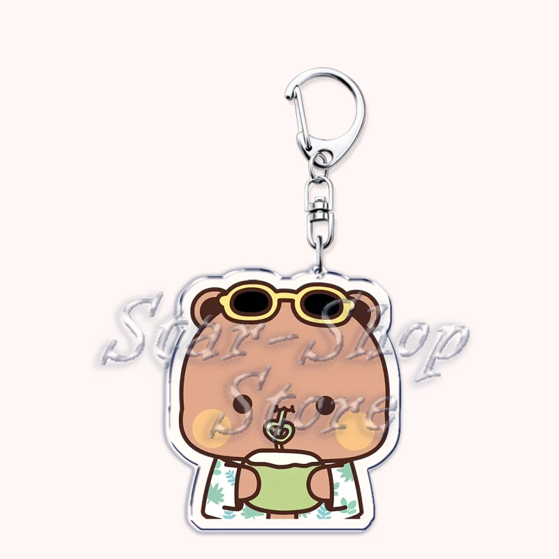 Schöne Bubu Dudu Rose Liebe Schlüsselanhänger Paar Bär Panda Schlüsselanhänger für Zubehör Tasche Anhänger Schlüsselanhänger Schmuck Fans Liebhaber Geschenke – Detail 13