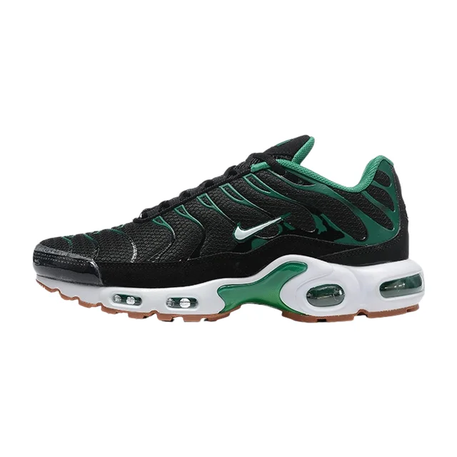 Nike Air Max Plus Comfortable,Durable,Anti Slip,Versatile,Sports Low Cut Life and Leisure Running Shoes for Men Black Green