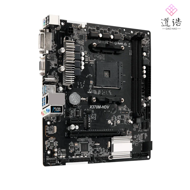 For Asrock X370M-HDV Motherboard 32GB HDMI DVI-D M.2 Socket AM4 DDR4 Micro ATX X370 Mainboard 4 For Asrock X370M-HDV Motherboard 32GB HDMI DVI-D M.2 Socket AM4 DDR4 Micro ATX X370 Mainboard - Image 2