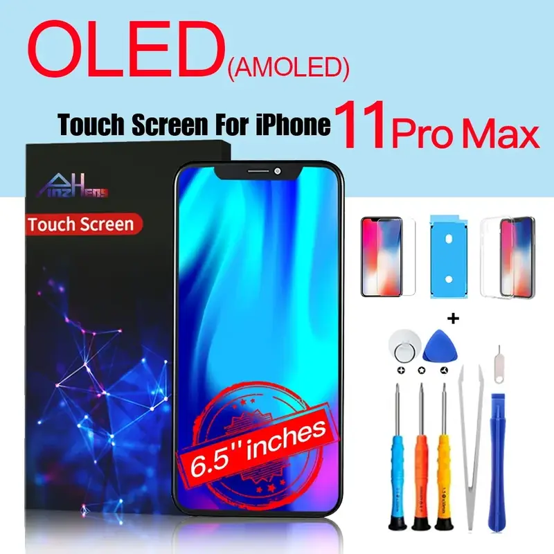 PINZHENG High Quality Screen AMOLED INCELL LCD OLED OEM For iPhone 11 12 13 Mini Pro Max XS XR MAX Display Replacement With Tool - Image 7
