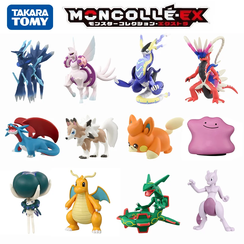 Takara Tomy Anime Figures Pokemon Trainer Ash Ketchum Pikachu Charizard X Zeraora Lucario Haxorus Kyurem Solgaleo Figure Toys