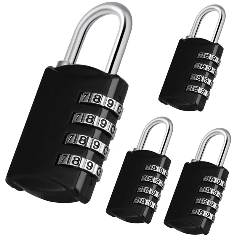 

Combination-Padlock 4-Digit-Gym-Locker-Lock - 8 PCS Resettable Combo Lock For Toolbox School Employee Locker
