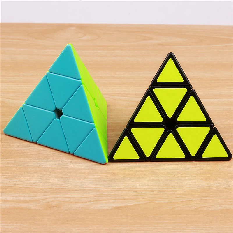 QY TOYS  megaminxeds puzzle speed magic cube pyramidcube stickerless professional special shape mirror pyramid cubes wholesale