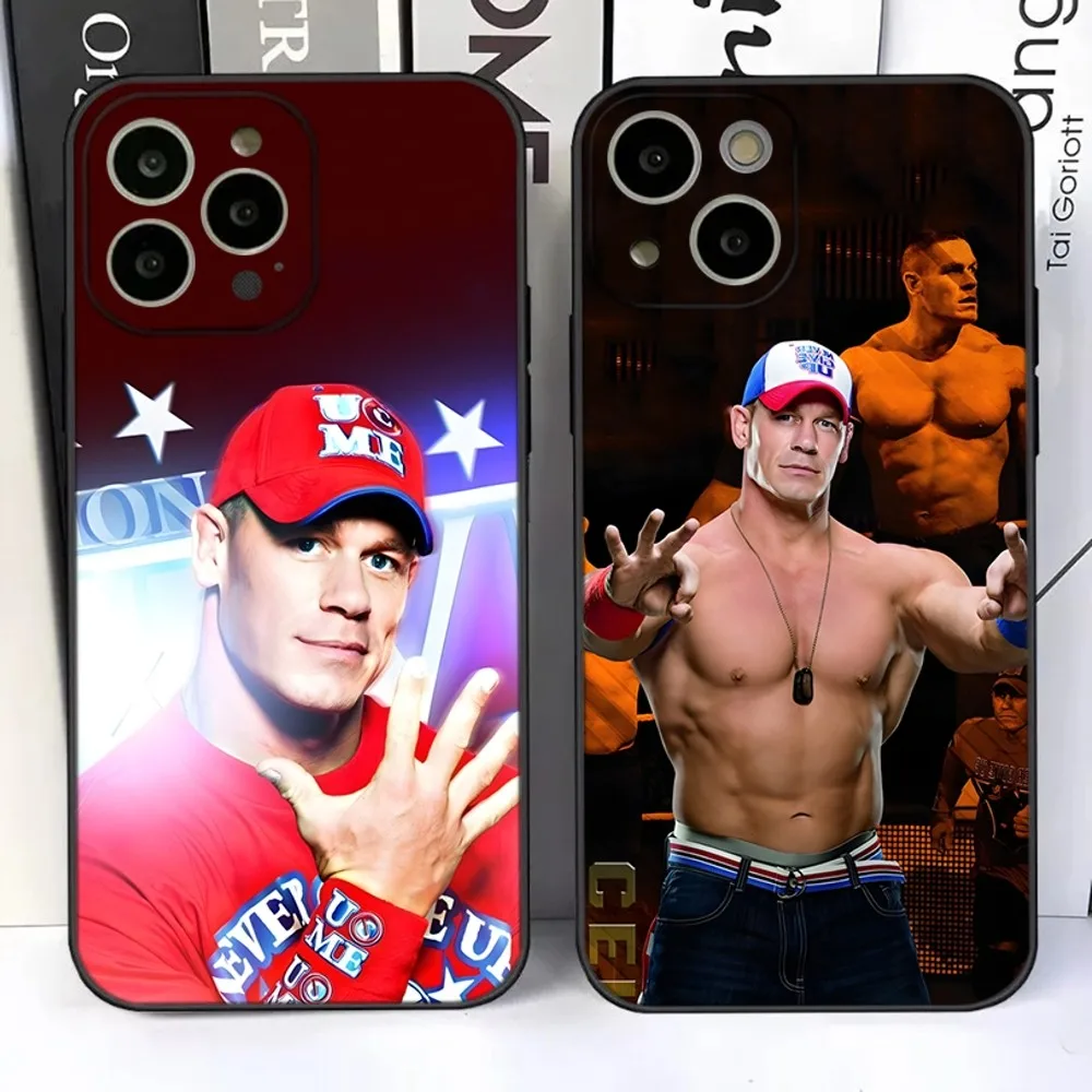 Custodia Per Telefono Wrestling Star John Cena Per Iphone 15,14,13,12,11 Plus,Pro,Max,Xr,Xs,X,7,8 Plus,Se,Mini Silicone Soft