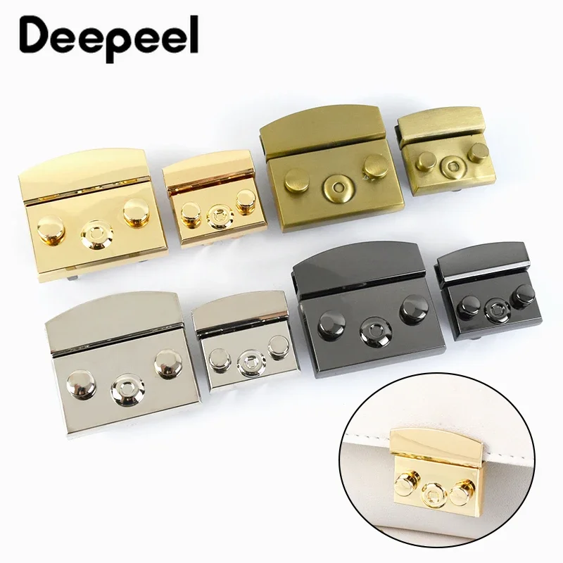

2/5Pcs 35/50mm Metal Bags Locks Buckles Handbag Twist Turn Snaps Clasp for DIY Replace Bag Lock Purse Closure DIY Accessories